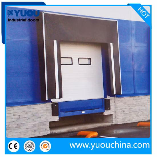 Abri de quai de joint de quai de quai de chargement gonflable d'éponge pliable rétractable mécanique de tissu de polyester industriel pour l'entrepôt ou l'entreposage frigorifique